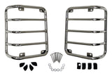 RT Off-Road Stainless Tail Light Guard Set for 07-18 JK Wrangler Incl. Hardware