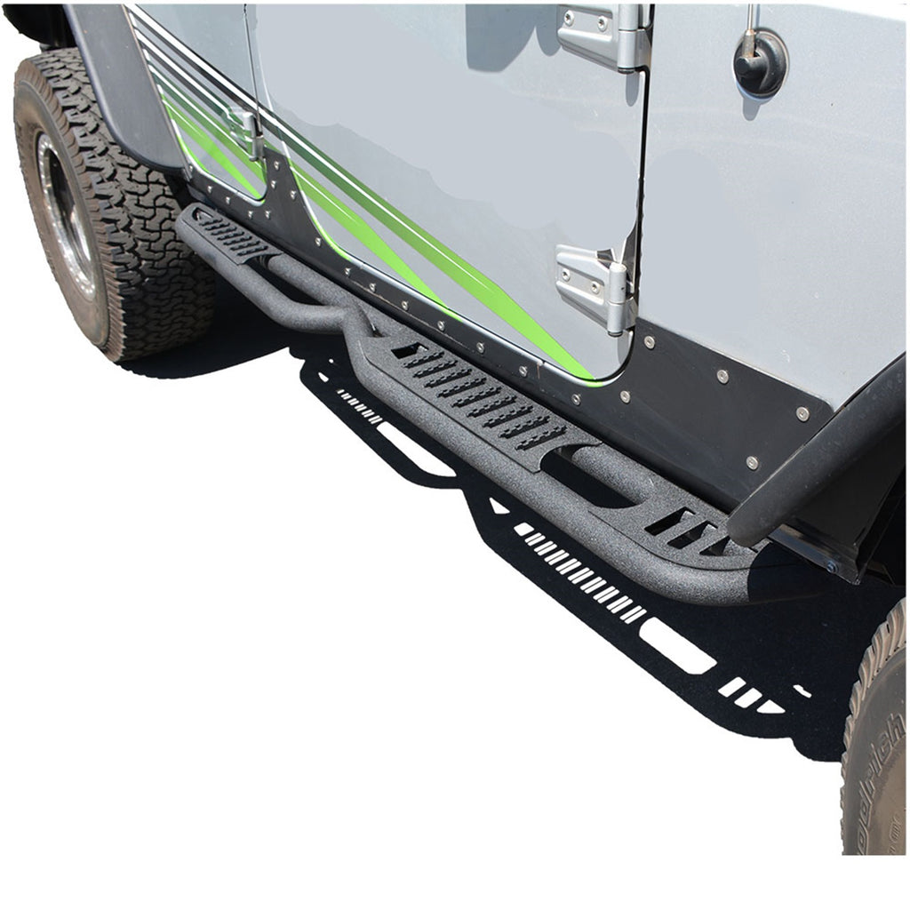 DV8 Offroad SRSOTB-06 Rock Slider w/Step Fits 07-18 Wrangler (JK) Wrangler (JL)