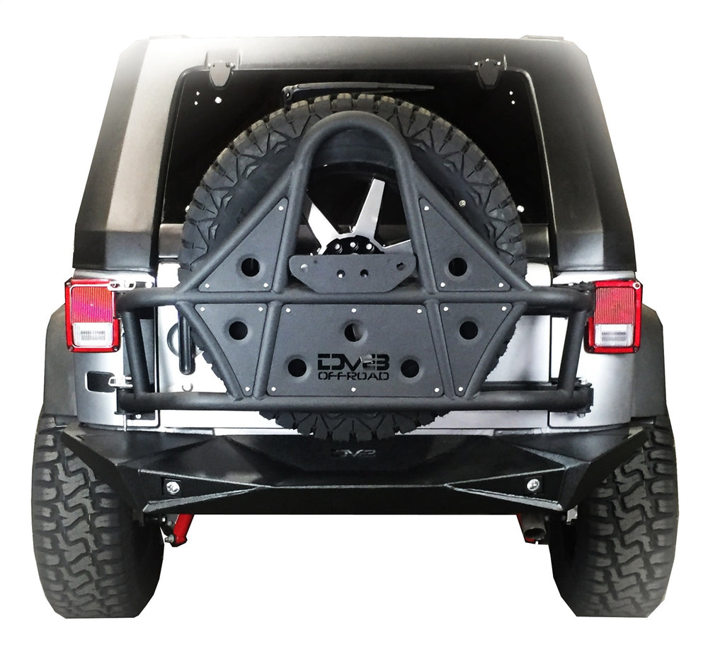 DV8 Offroad TCSTTB-01 Tire Carrier Fits 07-18 Wrangler (JK) Wrangler (JL)