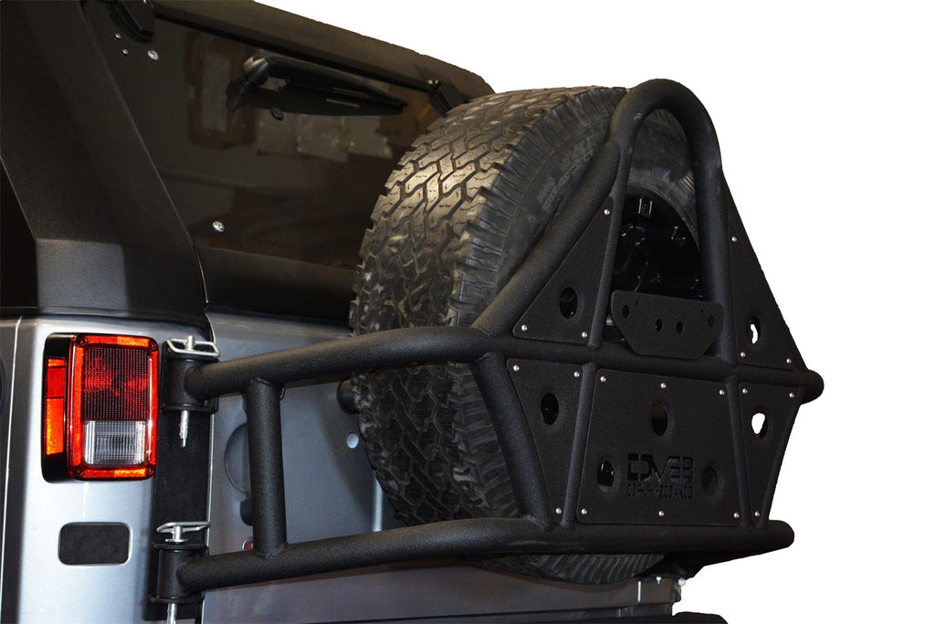 DV8 Offroad TCSTTB-01 Tire Carrier Fits 07-18 Wrangler (JK) Wrangler (JL)