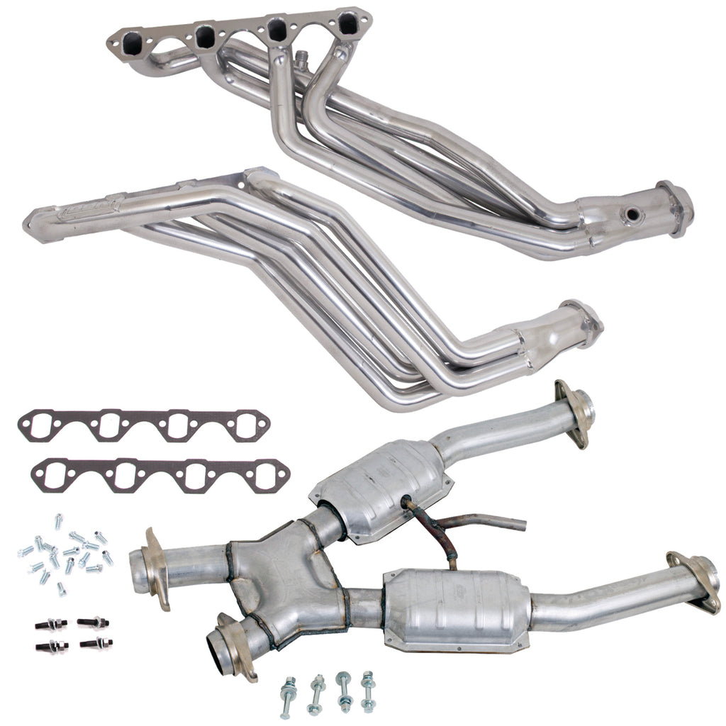 BBK 15193 Polished Silver 1-5/8 Long Tube Header For 1994-1995 Mustang 5.0L