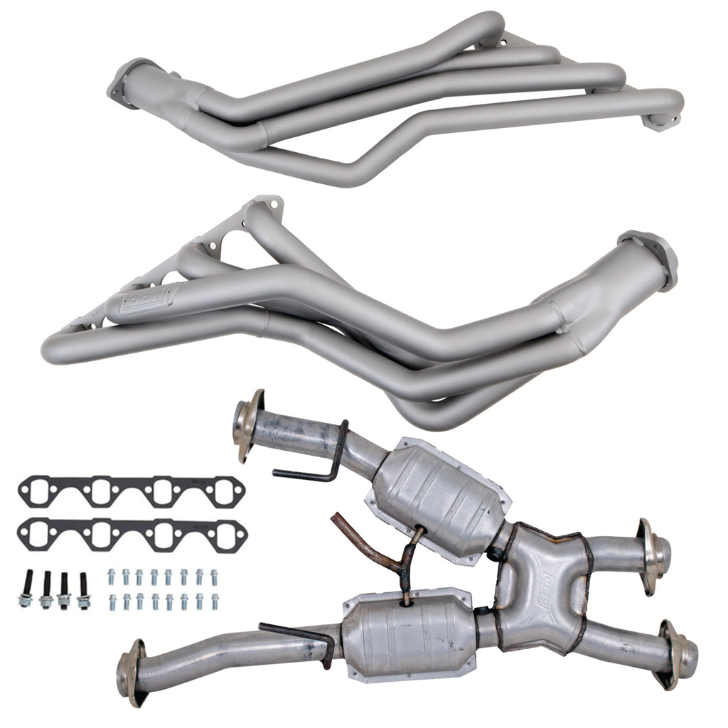 BBK 15312 Titanium Ceramic 1-5/8 Long Tube Header For 1979-1993 Mustang 5.0L