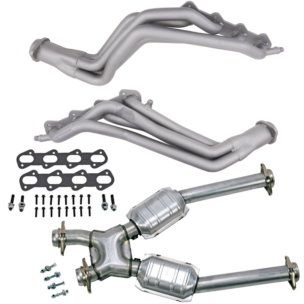 BBK 15322 Titanium Ceramic 1-5/8 Long Tube Header For 96-98 Mustang Cobra 4.6L