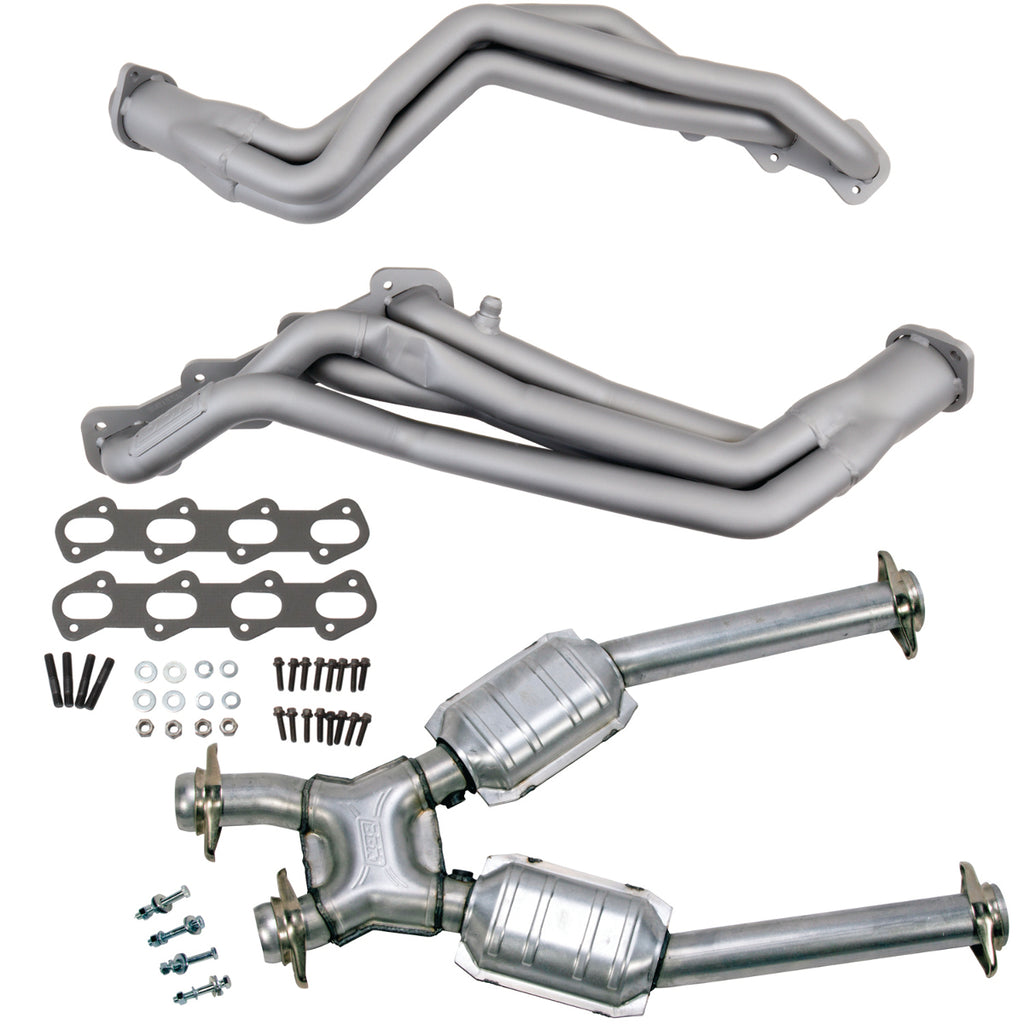 BBK 15332 Titanium Ceramic 1-5/8 Long Tube Header For 99-04 Mustang Cobra/Mach1