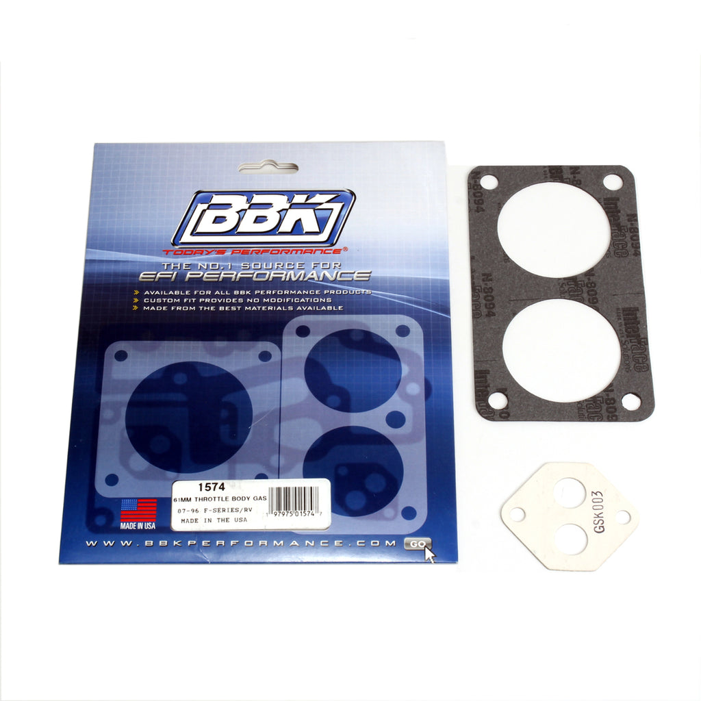 BBK Performance 1574 Throttle Body Gasket Kit Fits 87-96 F-150 F-250 F-350