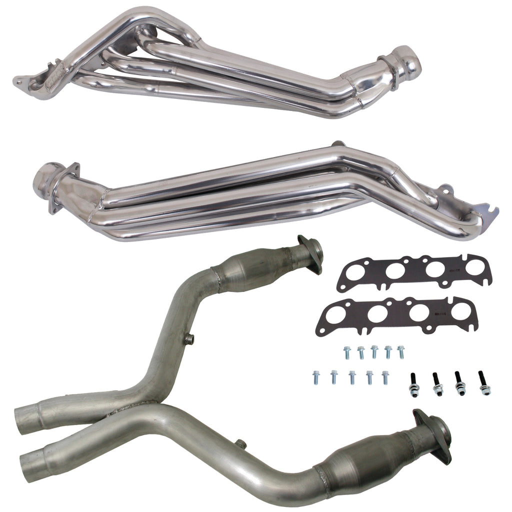 BBK 16333 Polished 1-3/4 Long Tube Header For 2011-2014 Mustang GT