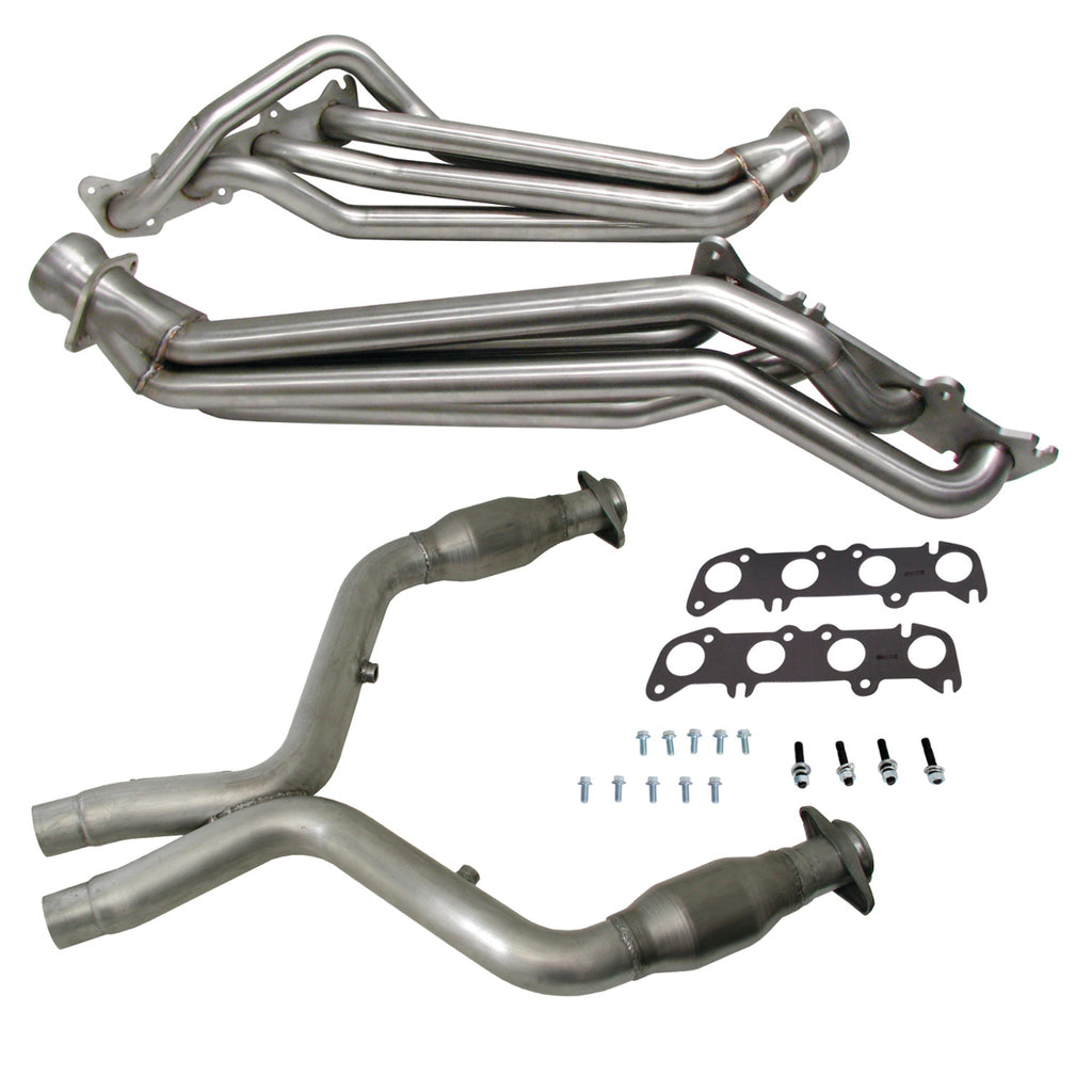 BBK 16337 Stainless Steel 1-3/4 Long Tube Header For 2011-2014 Mustang GT