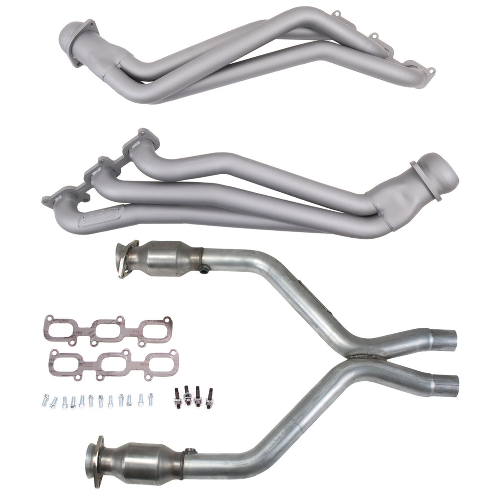 BBK 16421 Titanium Ceramic 1-3/4 Long Tube Header For 2011-2014 Mustang V6