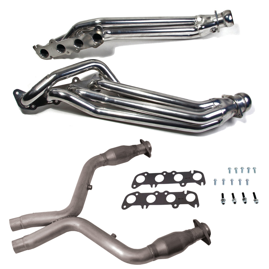 BBK 18562 1-7/8" Long Tube Header Polished Ceramic For 11-14 Mustang GT 5.0