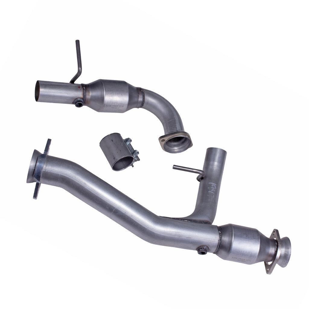 BBK 19471 3" Short Mid Y Pipe w Catalytic Converters For 11-14 F-150 Coyote 5.0