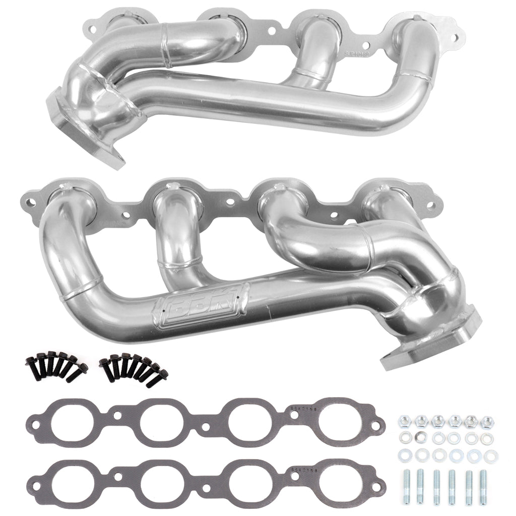 BBK 40480 Shorty Header 5.3/6.2L Polished For 2019-22 GM Full Size