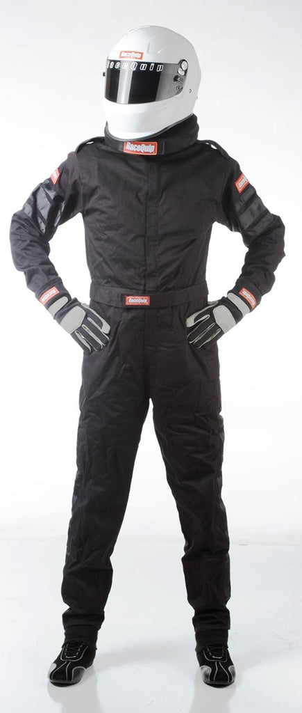 Racequip Black Medium One Piece Single Layer Racing Driver Fire Suit SFI 3.2A/ 1