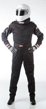 Load image into Gallery viewer, Racequip Black Med-Tall One Piece Single Layer Racing Driver Suit SFI 3.2A/ 1