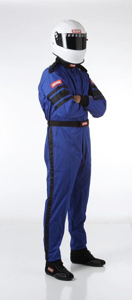 Racequip Blue Small One Piece Single Layer Racing Driver Fire Suit SFI 3.2A/ 1