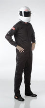 Load image into Gallery viewer, Racequip Black Med-Tall Single Layer Racing Driver Fire Suit Jacket SFI 3.2A/ 1