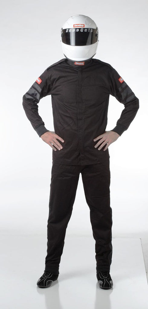 Racequip Black 3X-Large Single Layer Racing Driver Fire Suit Jacket SFI 3.2A/ 1