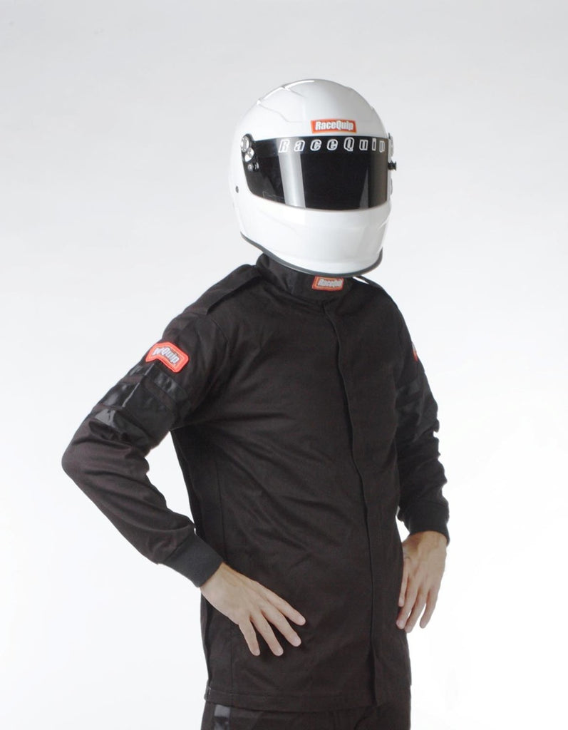 Racequip Black 4X-Large Single Layer Racing Driver Fire Suit Jacket SFI 3.2A/ 1