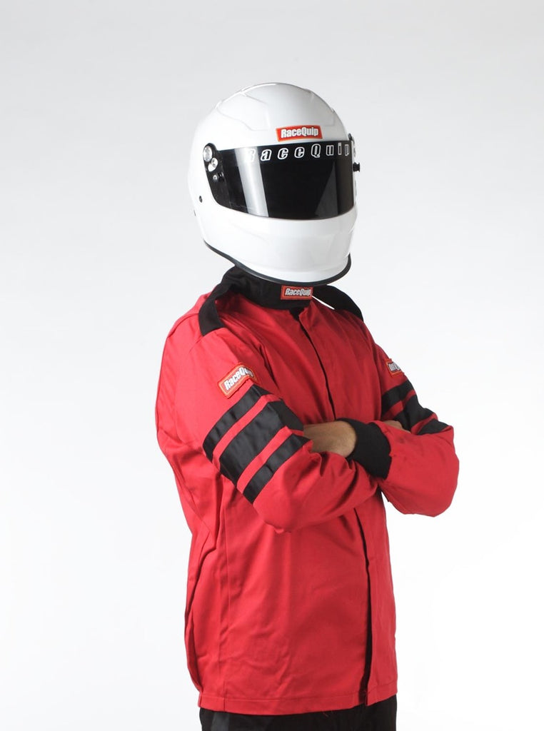 Racequip Red Large Single Layer Racing Driver Fire Suit Jacket SFI 3.2A/ 1