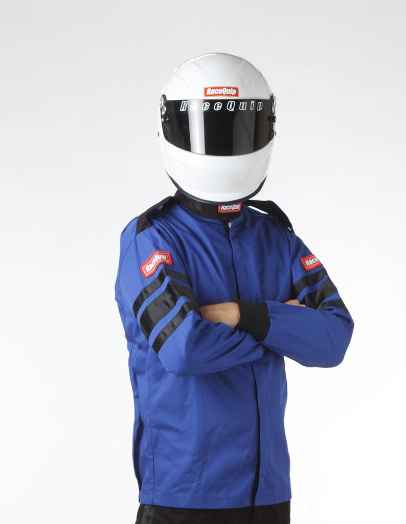 Racequip Blue Large Single Layer Racing Driver Fire Suit Jacket SFI 3.2A/ 1