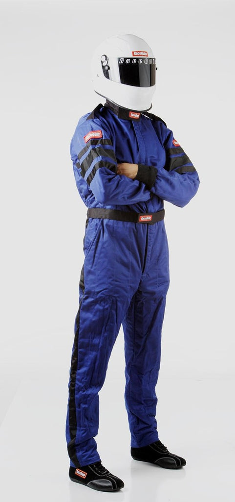 Racequip Blue X-Large One Piece Multi Layer Racing Driver Fire Suit SFI 3.2A/ 5