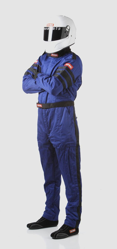 Racequip Blue Large One Piece Multi Layer Racing Driver Fire Suit SFI 3.2A/ 5