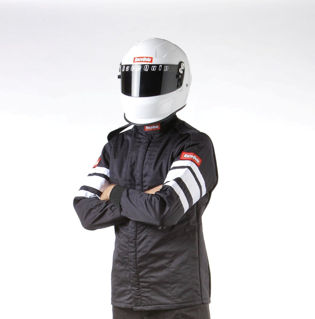 Racequip Black 4X-Large Multi Layer Racing Driver Fire Suit Jacket SFI 3.2A/ 5