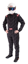 Load image into Gallery viewer, Racequip Black Med-Tall One Piece Single Layer Racing Driver Suit SFI 3.2A/ 1