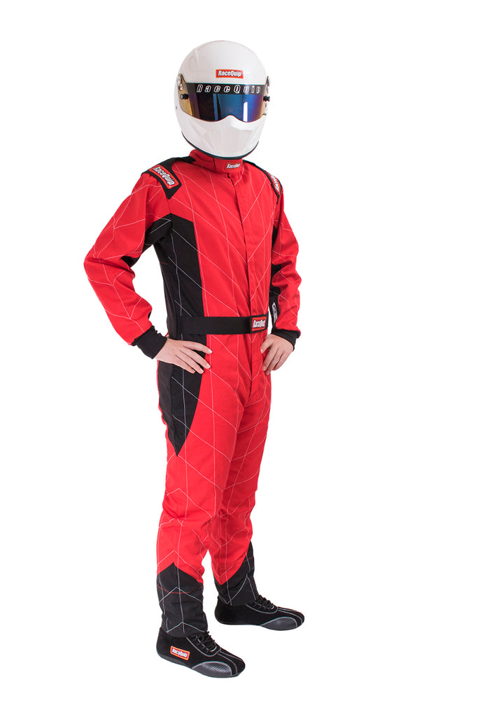 Racequip Red X-Large One Piece Single Layer Racing Driver Fire Suit SFI 3.2A/ 1