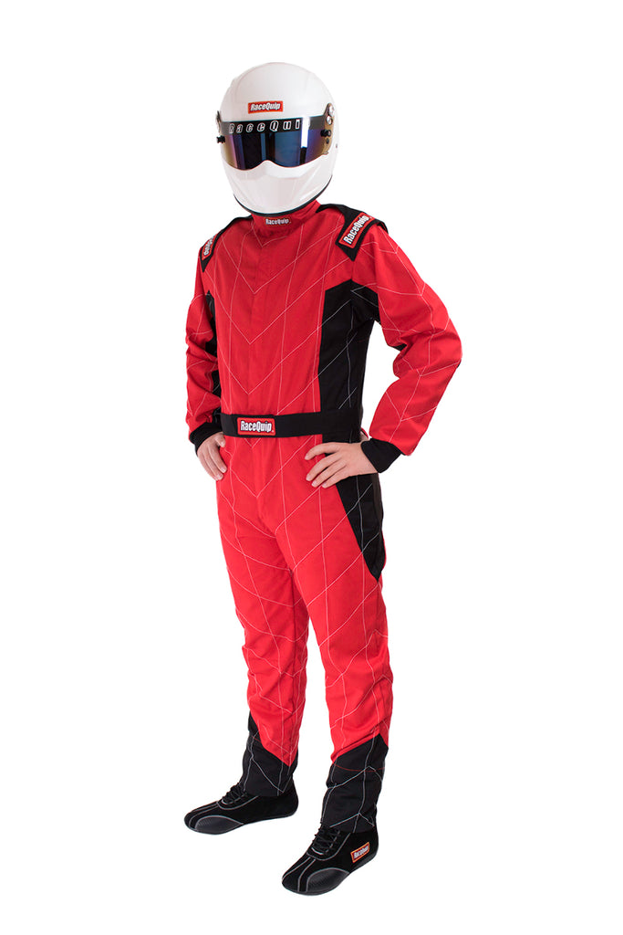 Racequip Red X-Large One Piece Single Layer Racing Driver Fire Suit SFI 3.2A/ 1