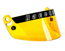 Load image into Gallery viewer, Racequip 204006 Amber Helmet Face Shield Fits Pro Model Helmet