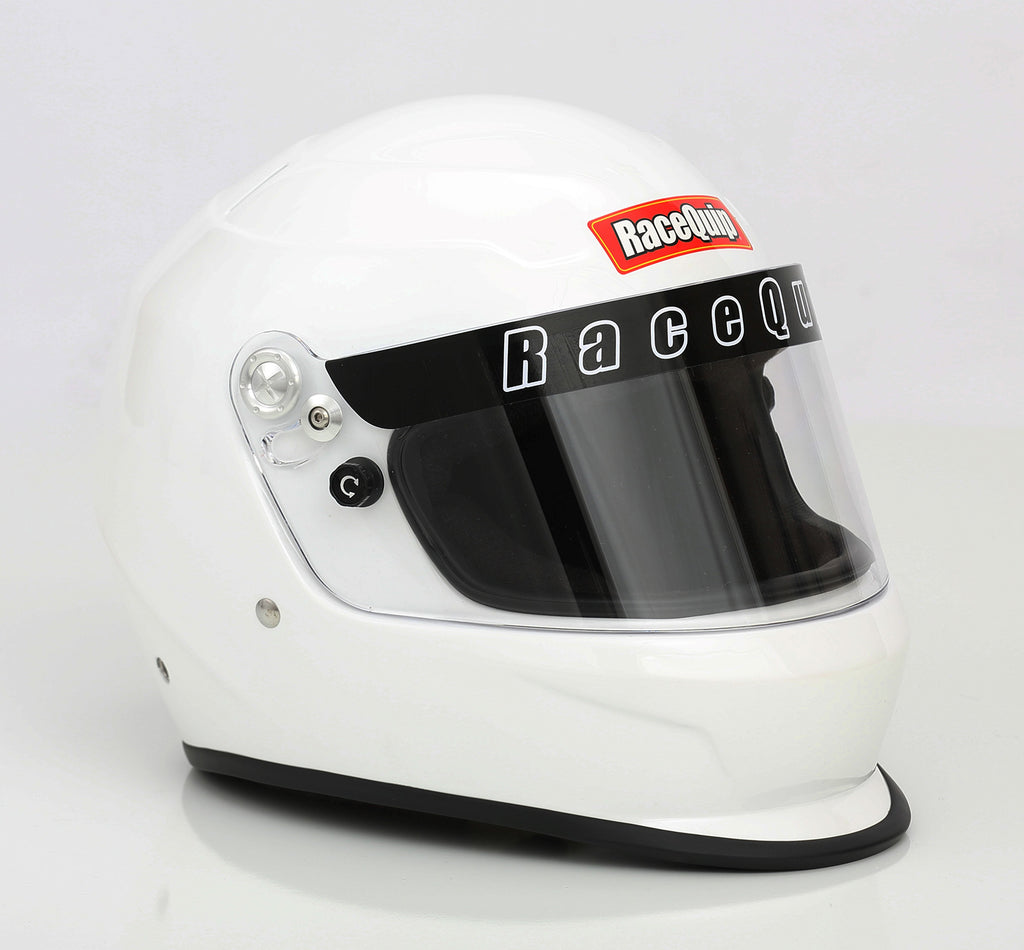 Racequip 2231193 Pro Youth Jr Kids Full-Face Gloss White Helmet Model SFI 24.1