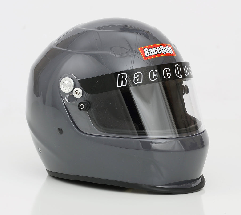 Racequip 2236693 Pro Youth Jr Kids Full-Face Gloss Steel Helmet Model SFI 24.1