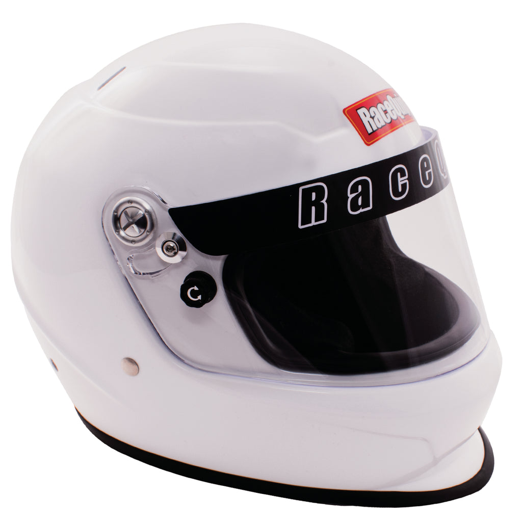 RaceQuip Pro Youth Full-Face Helmet Gloss White Youth