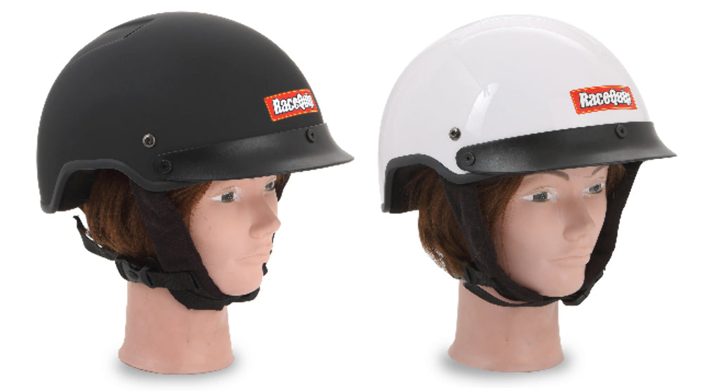 Racequip White Small Shorty Fire Retardant Pit Crew Helmet Accepts Headsets