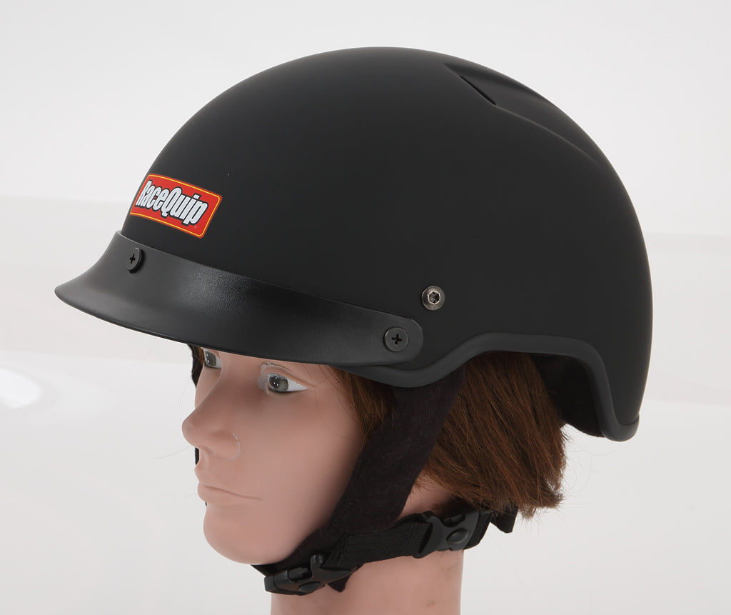 Racequip 251995 Flat Black Large Shorty Fire Retardant Pit Crew Helmet