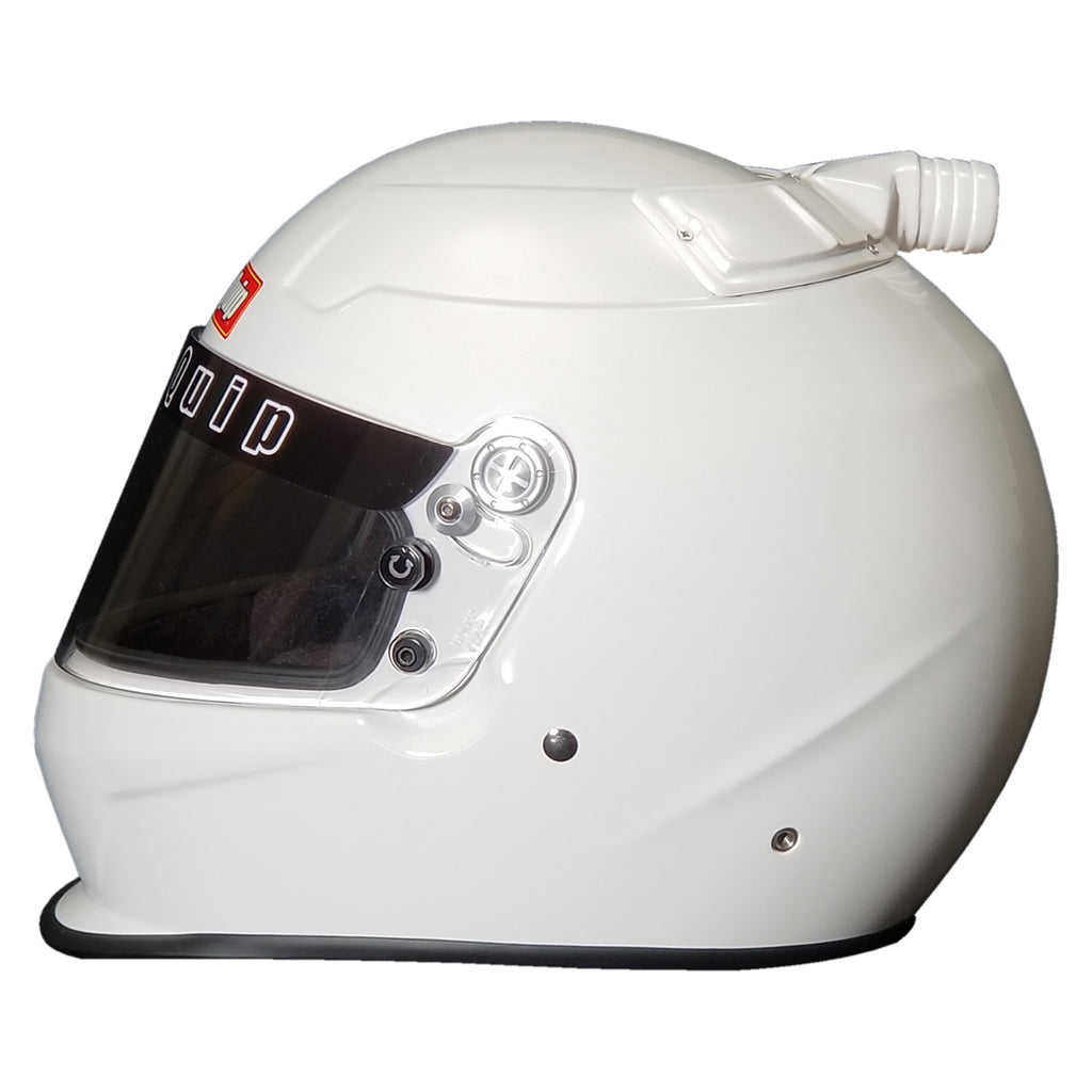 Racequip Gloss White Medium PRO15 Top Air Full Face Helmet Snell SA-2015