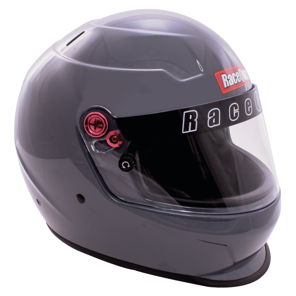 RaceQuip PRO20 Full Face Helmet Gloss Steel Large