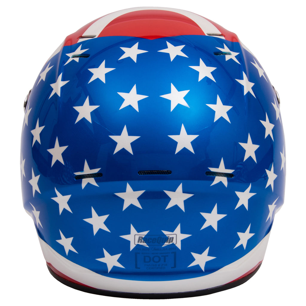 Racequip VESTA15 Full Face Helmet Snell SA-2015 American Flag Graphic 2X-Large