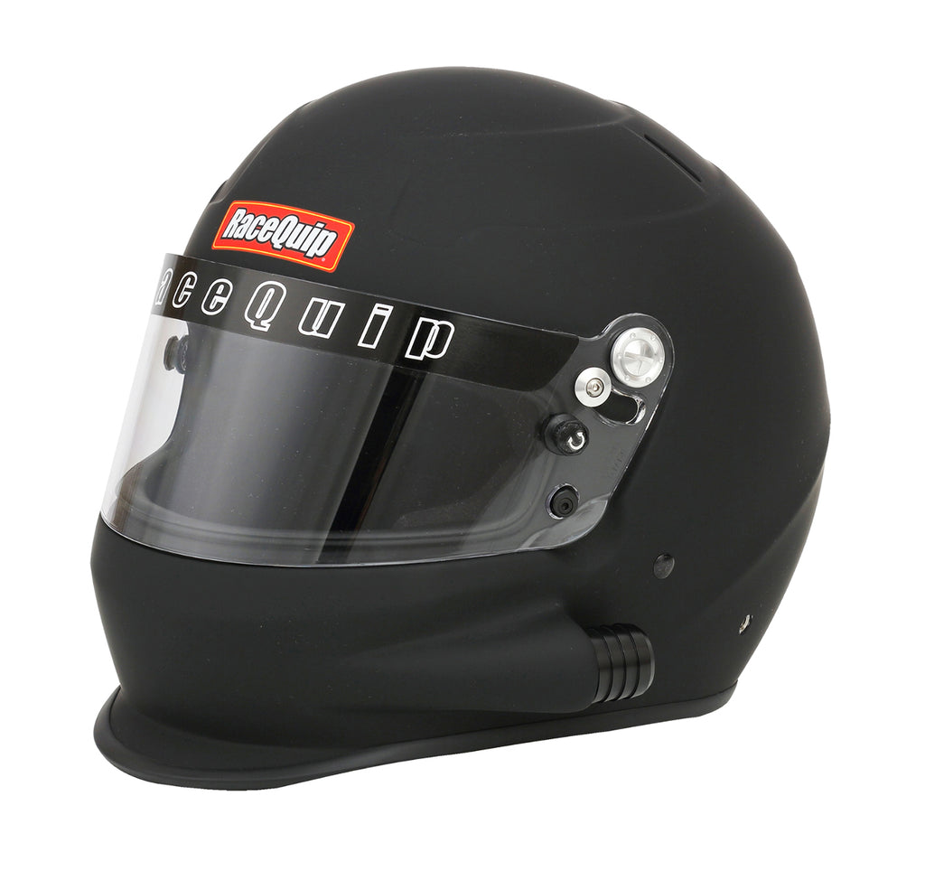 Racequip Flat Black Medium PRO15 Side Air Full Face Helmet Snell SA-2015