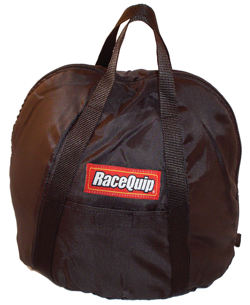 Racequip 300003 Black Heavy Duty Oversize Fleece Lined Zippered Helmet Bag