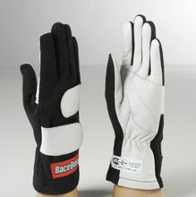 Load image into Gallery viewer, Racequip 312005 Black Large Mod Series 2 Layer Nomex Race Gloves SFI 3.3/ 5