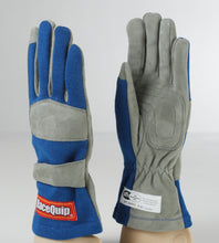 Load image into Gallery viewer, Racequip 351023 Blue Medium 351 Series 1 Layer Nomex Race Gloves SFI 3.3/ 1