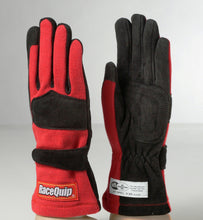 Load image into Gallery viewer, Racequip 355015 Red Large 355 Series 2 Layer Nomex Race Gloves SFI 3.3/ 5