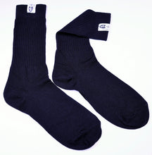 Load image into Gallery viewer, Racequip 411995 SFI 3.3 Fire Retardant (FR) Socks Large -Shoe Size 10-11 Black