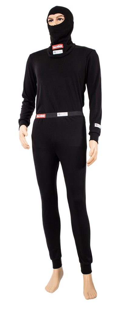 Racequip SFI 3.3 Fire Retardant (FR) Long John Underwear Bottoms Large Black