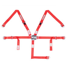 Load image into Gallery viewer, Racequip 709019 Red Youth Latch &amp; Link 5 Point Seat Belt SFI 16.2