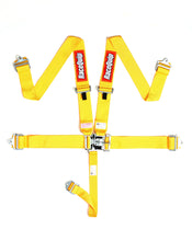 Load image into Gallery viewer, Racequip 711031 Yellow Latch &amp; Link 5 Point Auto Seat Belt SFI 16.1