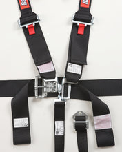 Load image into Gallery viewer, Racequip 717007 Black Latch &amp; Link HANS 5 Point Auto Seat Belt SFI 16.1 HNR