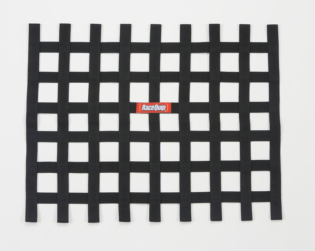 Racequip 721005 Black 18 H X 24 W Ribbon Style Race Car Window Net