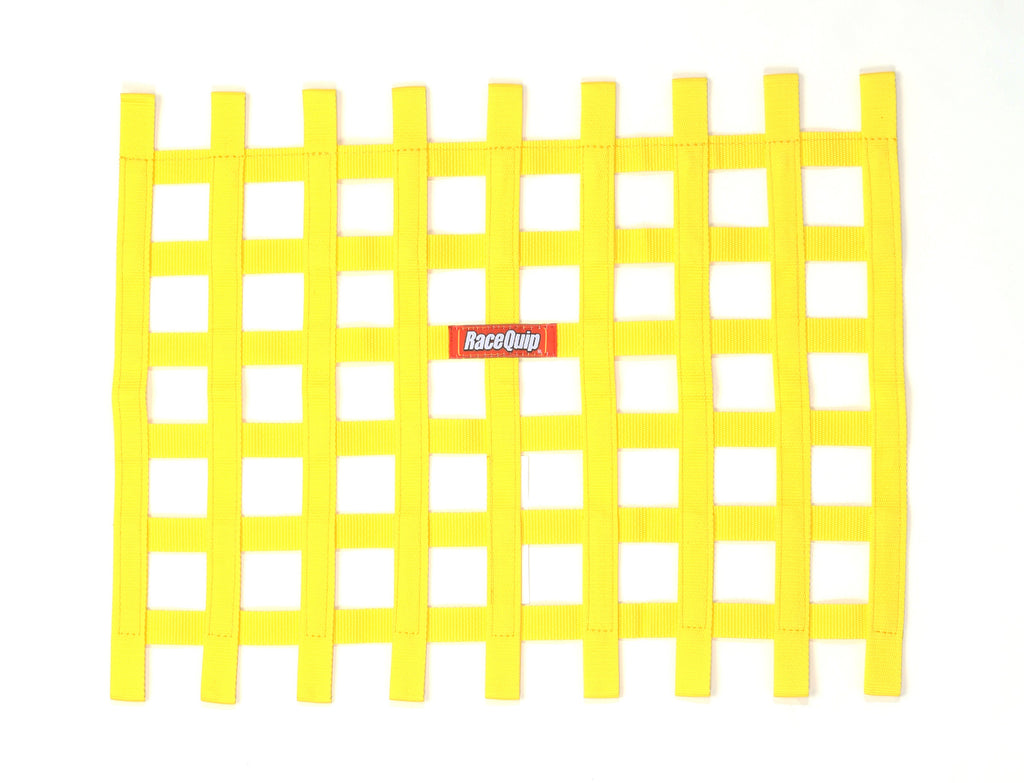 Racequip 721035 Yellow 18 H X 24 W Ribbon Style Race Car Window Net